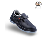 Mekap Sandal 034L-04 Siyah Çelik Burunlu Sandalet